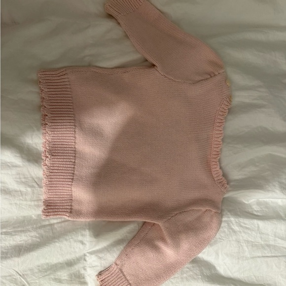 Ralph Lauren Pink Knit Sweater with Bear - Picture 2 of 3